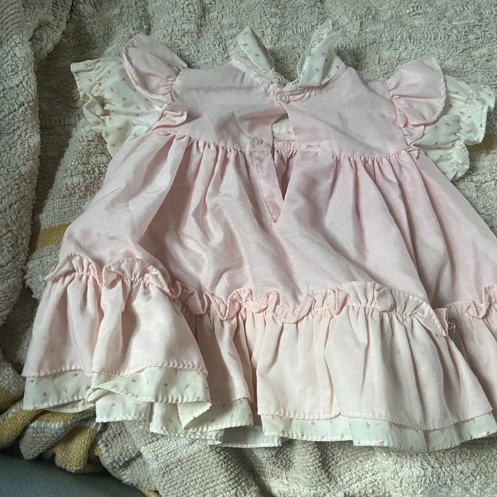 B 28 Vintage Infant Dress with Underdress - Picture 2 of 5